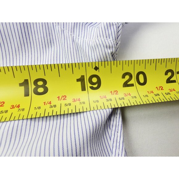 J. Crew Ludlow Size Small Mens White Blue Stripe Spread Collar Long Sleeve Shirt - Picture 2 of 10